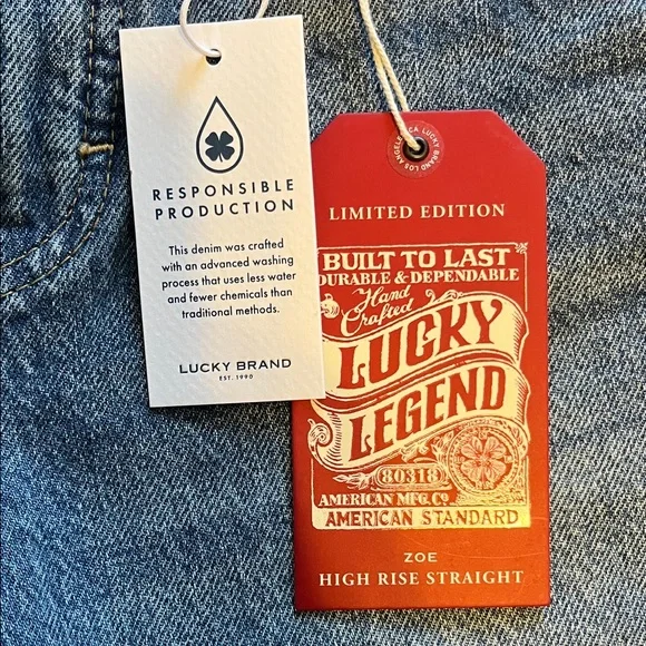 NWT Lucky Brand Legend *Limited Edition* High rise straight leg - Picture 8 of 16